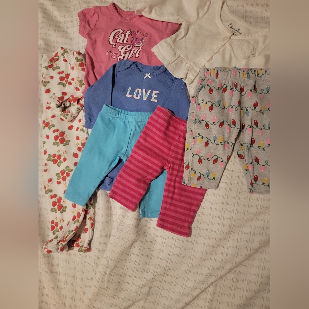 Baby girl clothing. Variety of brands